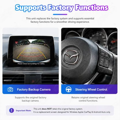 Mazda CX-5 (2012–2016) Linux Wireless CarPlay & Android Auto Screen Upgrade