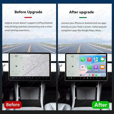 Wireless Apple Carplay Android Auto For Tesla Model Y / Model 3 2019-2024 CarPlay Retrofit Module