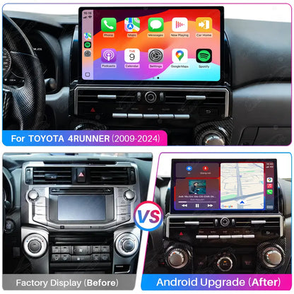 Toyota 4Runner (2009–2024) 13.1" Android Screen Upgrade | Wireless CarPlay & Android Auto