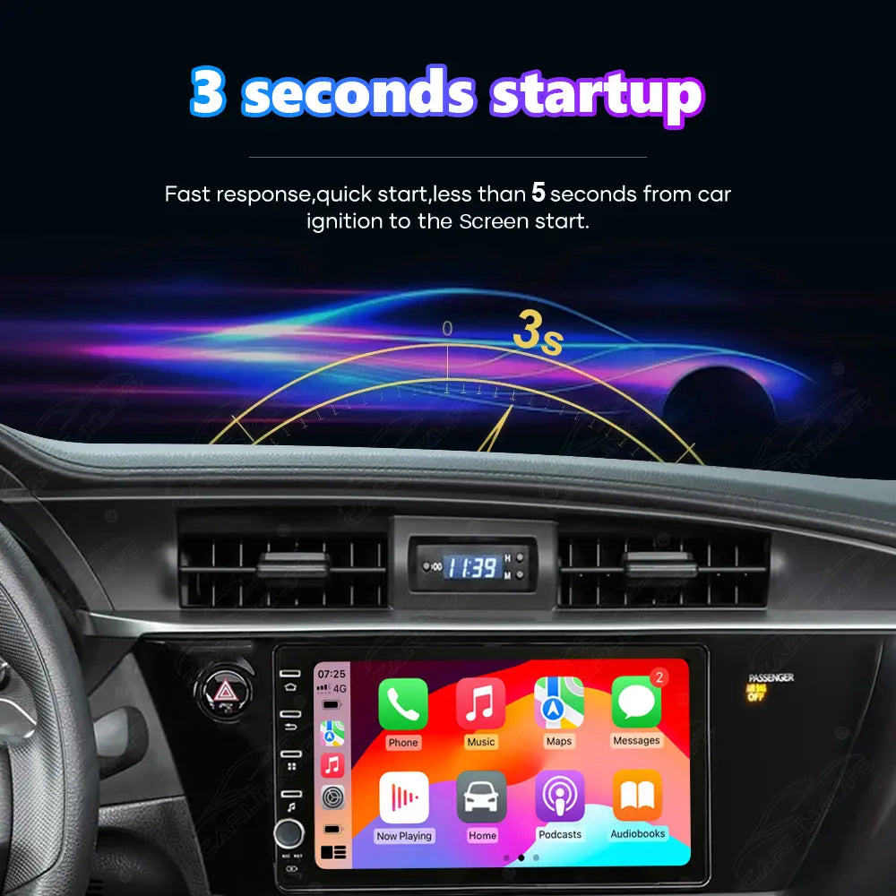 Toyota Corolla (2013–2019) 8" Linux Wireless CarPlay & Android Auto Screen Upgrade