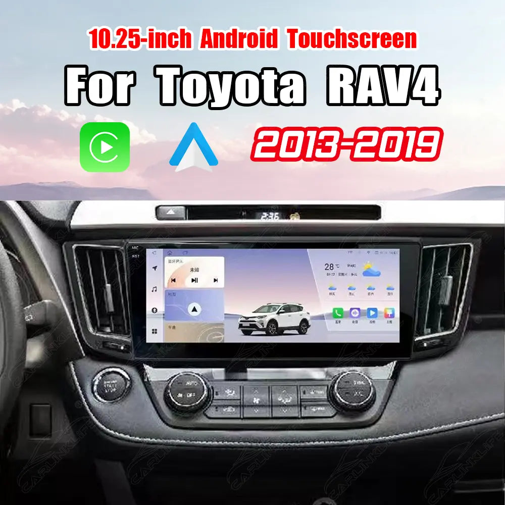 Toyota RAV4 (2013–2019) 10.25" Android Car Screen Upgrade | Wireless CarPlay & Android Auto