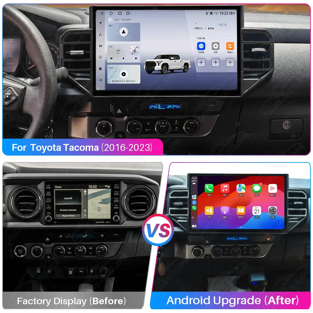 Toyota Tacoma (2016–2023) 14.6" Android Car Screen Upgrade | Wireless CarPlay & Android Auto