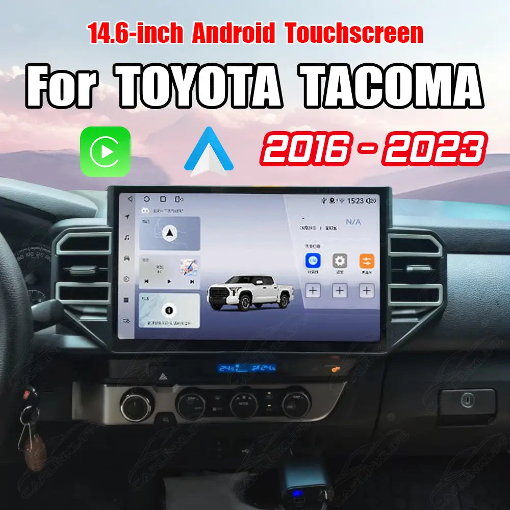 Toyota Tacoma (2016–2023) 14.6" Android Car Screen Upgrade | Wireless CarPlay & Android Auto