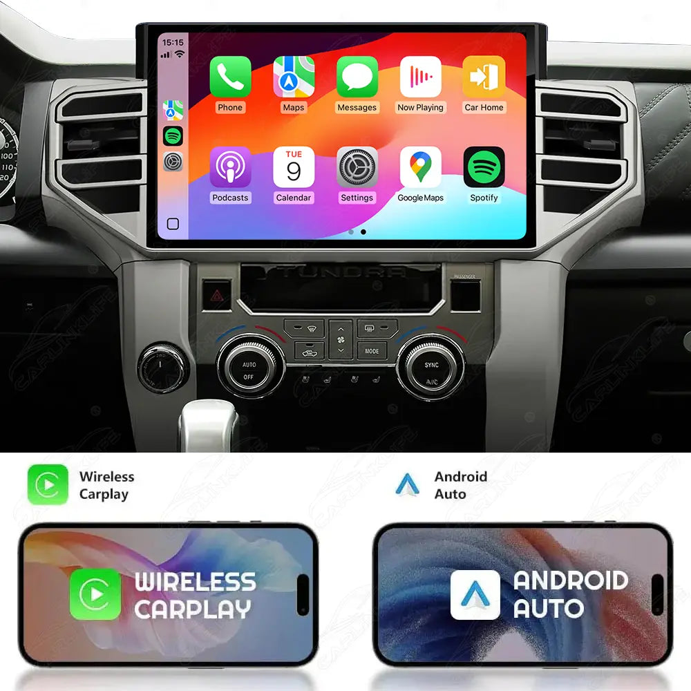 Toyota Tundra 2014-2020 14.6" Android Car Stereo Apple CarPlay Android Auto Screen Upgrade