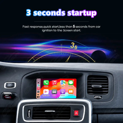Volvo XC60 S60 V60 V40 S80 (2012–2017) 7" Linux Wireless CarPlay & Android Auto Screen Upgrade