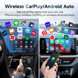 Carlinklife 5.0 2-in-1 Wireless CarPlay Android Auto Adapter for Cars with Factory Wired CarPlay & Wired Android Auto