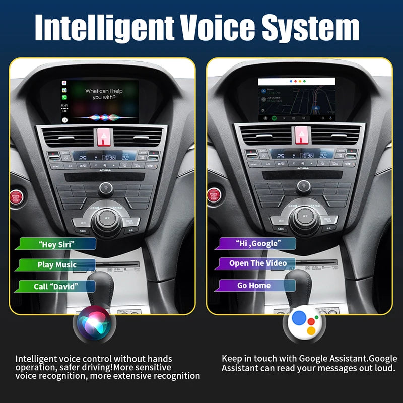 Wireless CarPlay Android Auto For Acura RDX TL ILX ZDX MDX 2007-2013 Single Screen Models CarPlay Retrofit Module