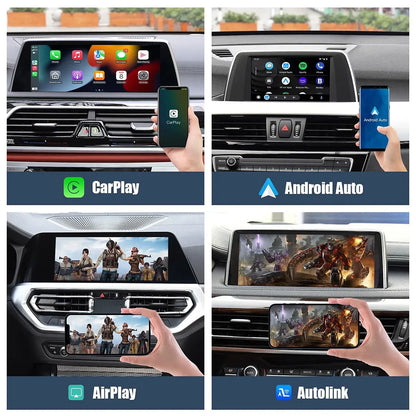 Wireless Apple CarPlay Android Auto Module CarPlay MMI Retrofit for BMW NBT/ CIC/ EVO/CCC System Modified Airplay Mirrorlink