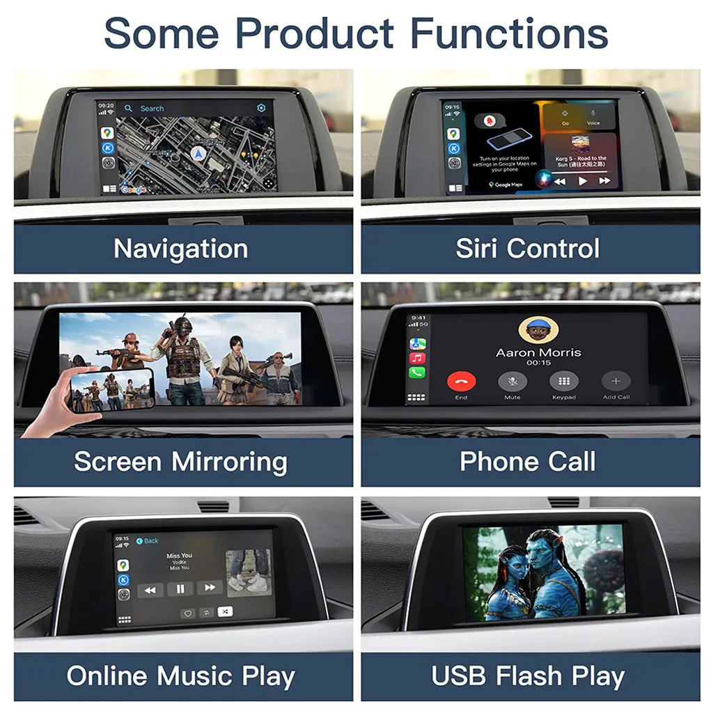 Wireless Apple CarPlay Android Auto Module CarPlay MMI Retrofit for BMW NBT/ CIC/ EVO/CCC System Modified Airplay Mirrorlink