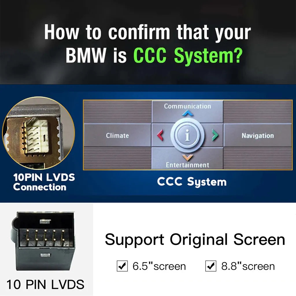 Wireless Apple CarPlay Android Auto Module CarPlay MMI Retrofit for BMW NBT/ CIC/ EVO/CCC System Modified Airplay Mirrorlink