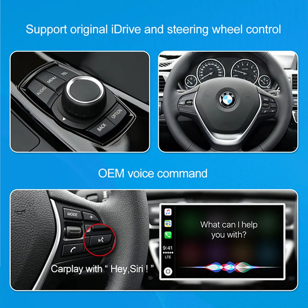 Wireless Apple CarPlay Android Auto Module CarPlay MMI Retrofit for BMW NBT/ CIC/ EVO/CCC System Modified Airplay Mirrorlink