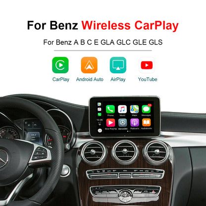 Wireless CarPlay Android Auto Module for Mercedes Benz NTG 4.5/ 5.0 AirPlay Mirrorlink Music Map Smart Box Support Reverse Camera