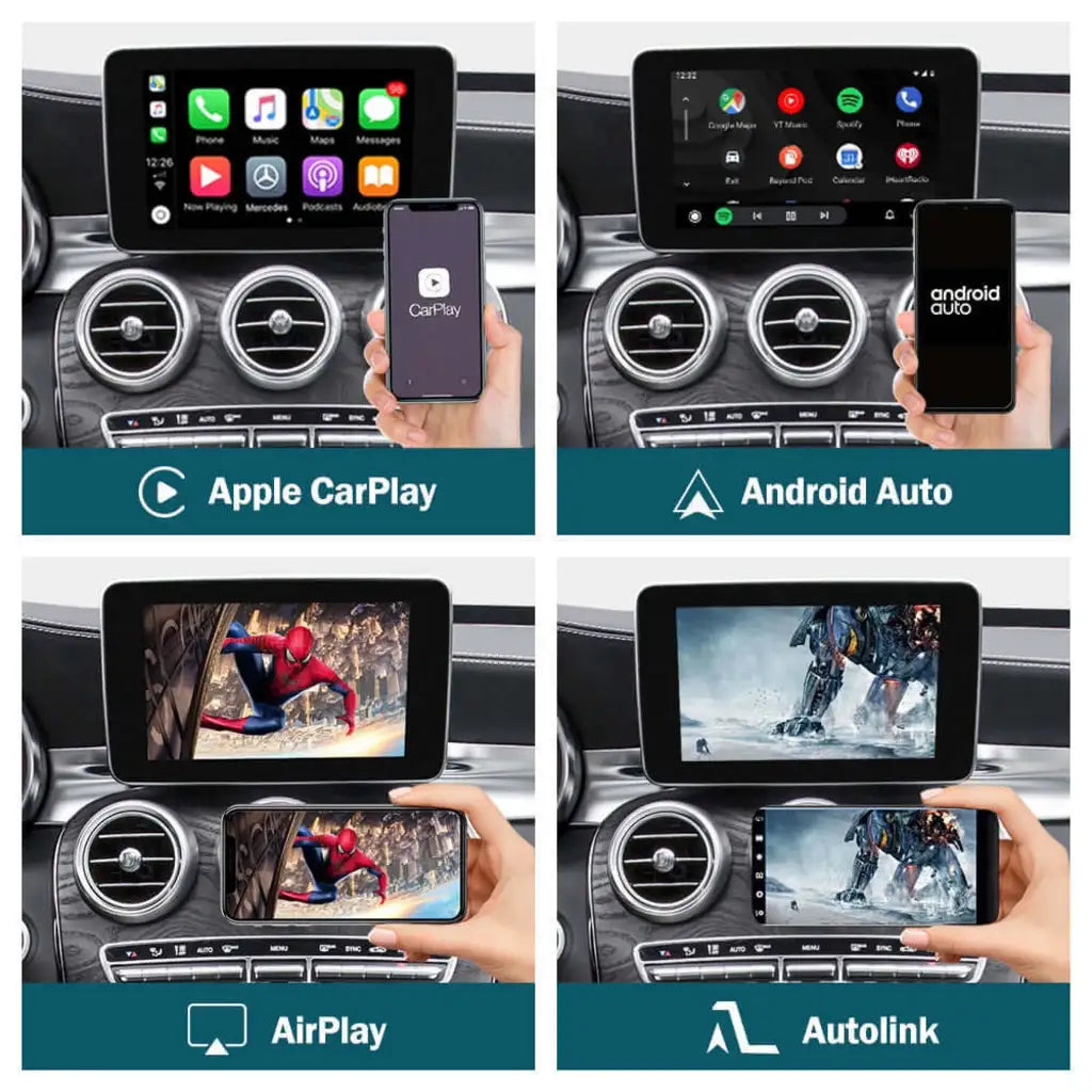 Wireless CarPlay Android Auto Module for Mercedes Benz NTG 4.5/ 5.0 AirPlay Mirrorlink Music Map Smart Box Support Reverse Camera