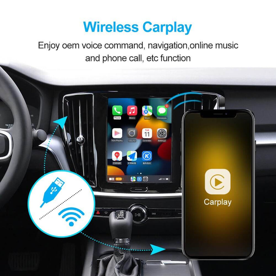 Wireless Apple Carplay Android Auto Module Car AI Box For