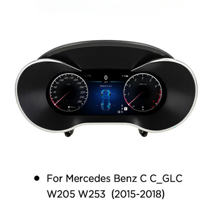 LCD Digital Cluster For Mercedes Benz C Class GLC Class W205 W253 2015-2018 NTG 5.0 Linux Digital LCD Dashboard Instrument Gauge Cluster