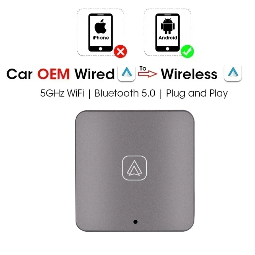 Carlinklife Wireless Apple CarPlay Android Auto Adapter USB Dongle Plug & Play