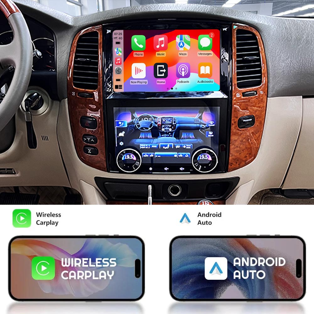 Radio Control Lexus 10 inch Android Car Radio for Lexus LX470 2004-2006 Dual Screen Climate ...