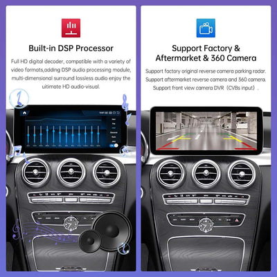 Mercedes Benz C/GLC Class W205 2015-2018 Android Car Radio Touchscreen 12.3'' Car Stereo
