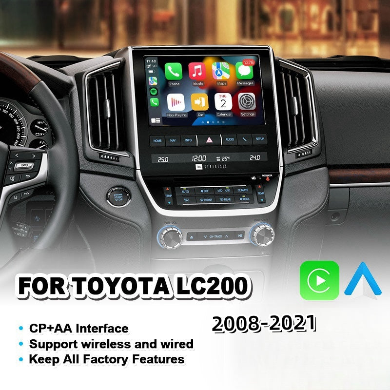 TOYOTA Land Cruiser LC200 / Lexus GX &LX 2008-2021 Apple CarPlay & Android Auto Integration