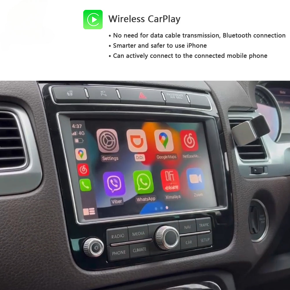 Wireless Apple CarPlay for Volkswagen Touareg RCD550/RNS850 2010-2017 Android Auto Mirroring Link VW Car Play Retrofit