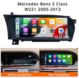 Mercedes Benz S Class W221 2005-2013 Android 13 Car Radio 10.25inch Screen