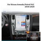 NISSAN Patrol/Armada Y62 2010-2020 Stereo Replacement Tesla Style Screen Built-in Carplay/Android Auto