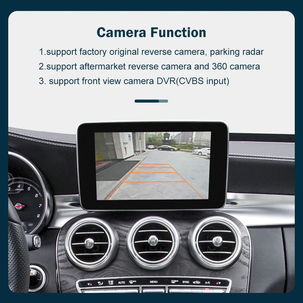 Wireless CarPlay Android Auto Module for Mercedes Benz NTG 4.5/ 5.0 AirPlay Mirrorlink Music Map Smart Box Support Reverse Camera