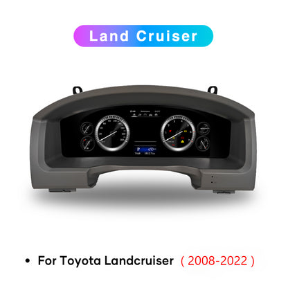 LCD Digital Cluster For Land Cruiser 2008-2022 Linux Digital LCD Dashboard Instrument Gauge Cluster