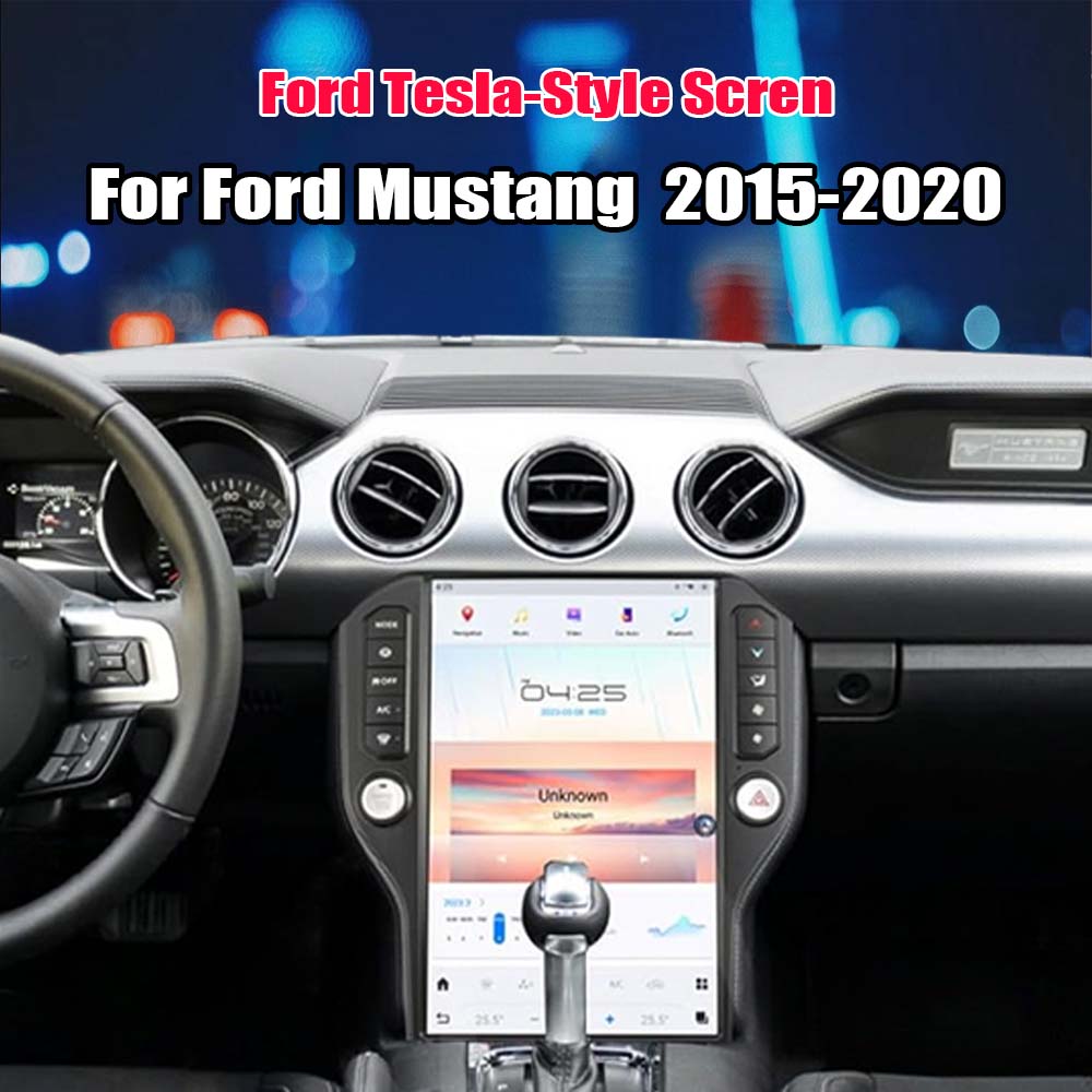 Ford Mustang 2015-2020 Tesla-Style Vertical Touch Screen Multimedia Player