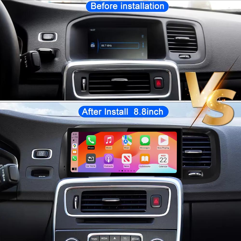 8.8 inch Car Radio For Volvo S60 V60 2011-2020 Car Stereo CarPlay Multimedia Player