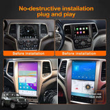 13.6 inch Jeep Grand Cherokee 2014-2022 Tesla-Style Multimedia Player GPS Navigation Wireless CarPlay Android Auto