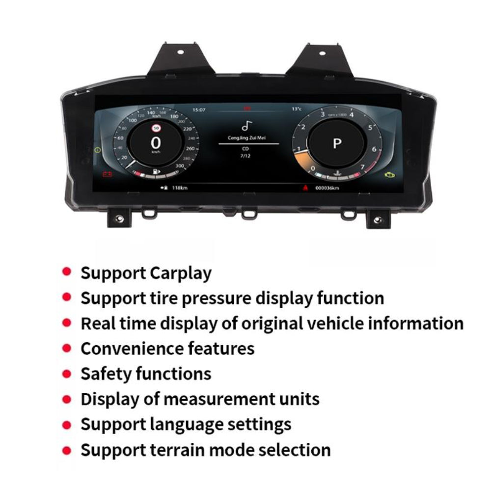 12.3" LCD Digital Cluster For Range Rover 2013-2017 L405 L494 Linux Digital LCD Dashboard Instrument Gauge Cluster