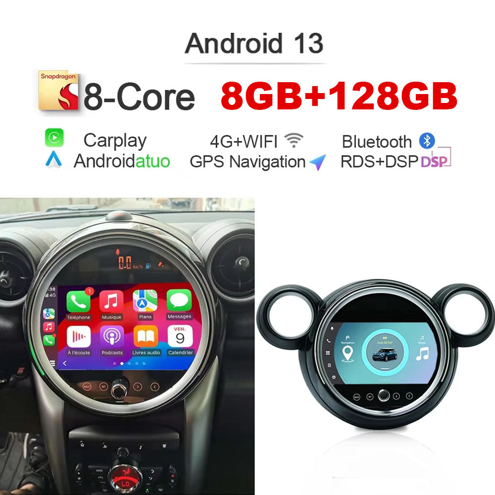 Android 13 Car Radio For BMW Mini Clubman Countryman R56/ R60/ F54/F55/F56 2007-2020