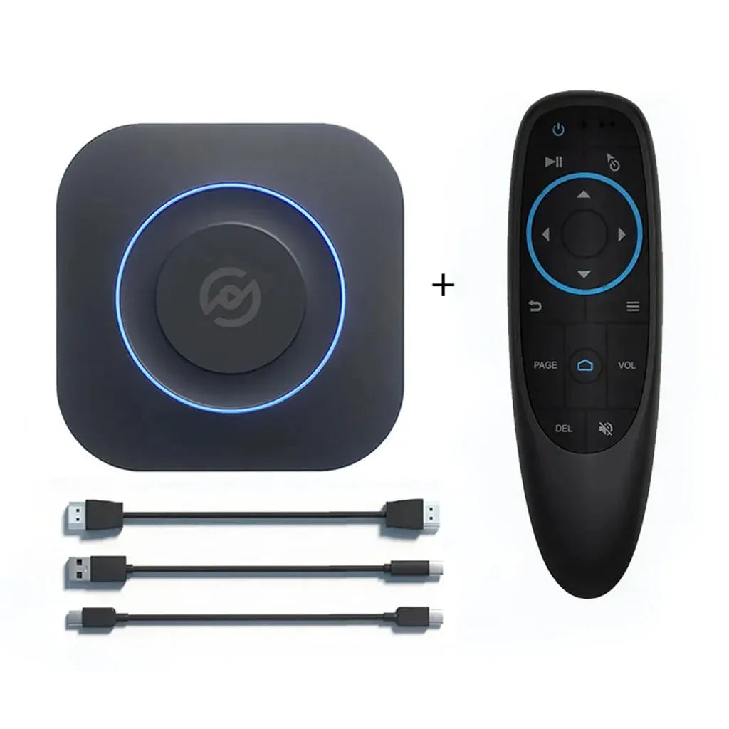 Carlinklife Magic Box - Wireless CarPlay/ Android Auto Adapter with Netflix, YouTube, GPS Navigation, Play U-Disk, HDMI - CP2Video TV AI Box