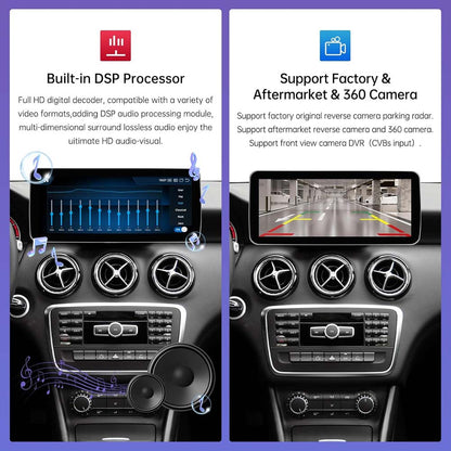 Android 12 Car Radio Touchscreen 12.3'' Car Stereo for Mercedes Benz A Class /B Class /CLA/GLA 2013-2018