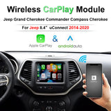 Wireless CarPlay Android Auto Upgrade Module for Jeep Grand Cherokee Commander Compass 2014-2020 8.4 inch uConnect CarPlay Retrofit