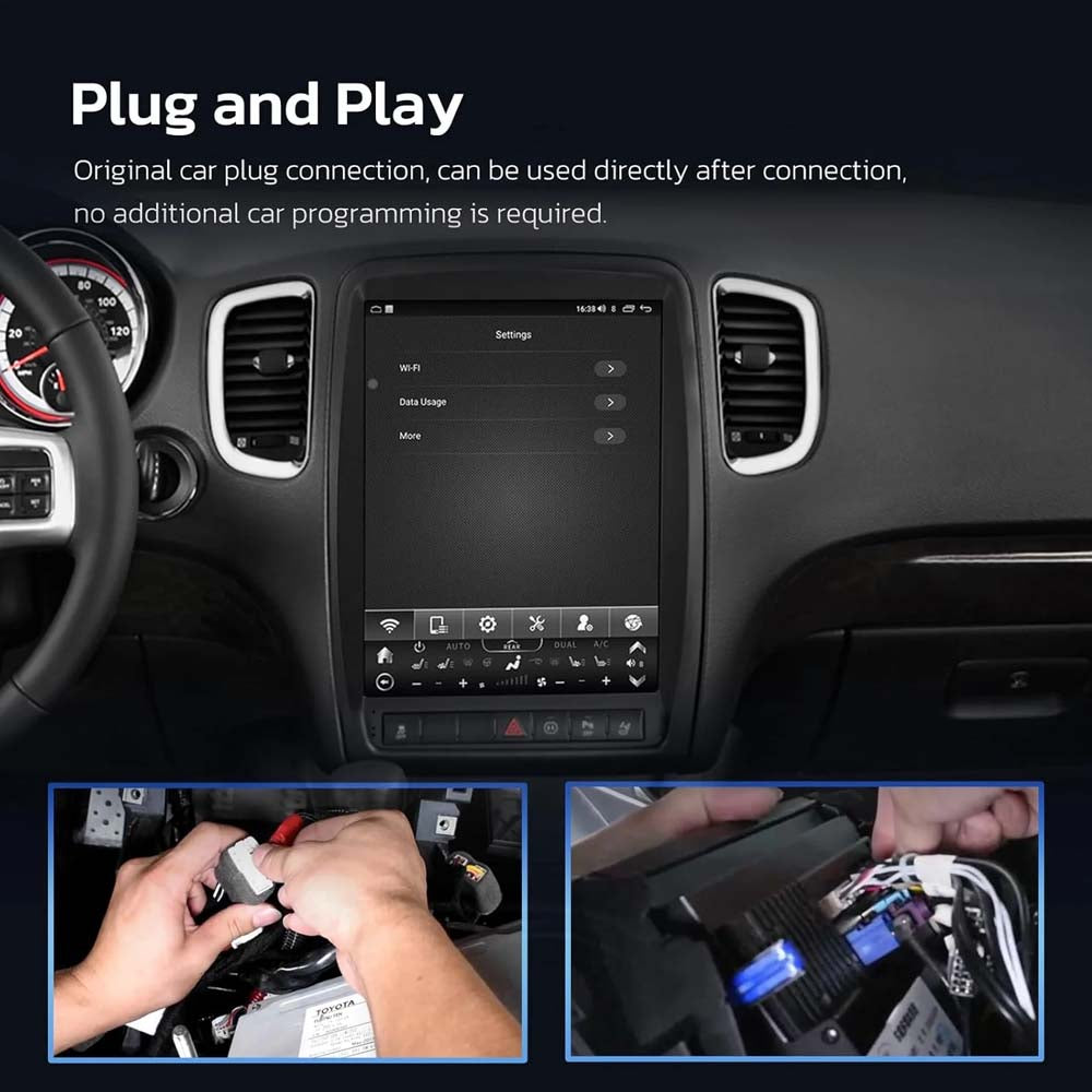 Dodge Durango 2011-2020 Tesla-Style Android Car Radio Replacement Support Carplay and Android Auto