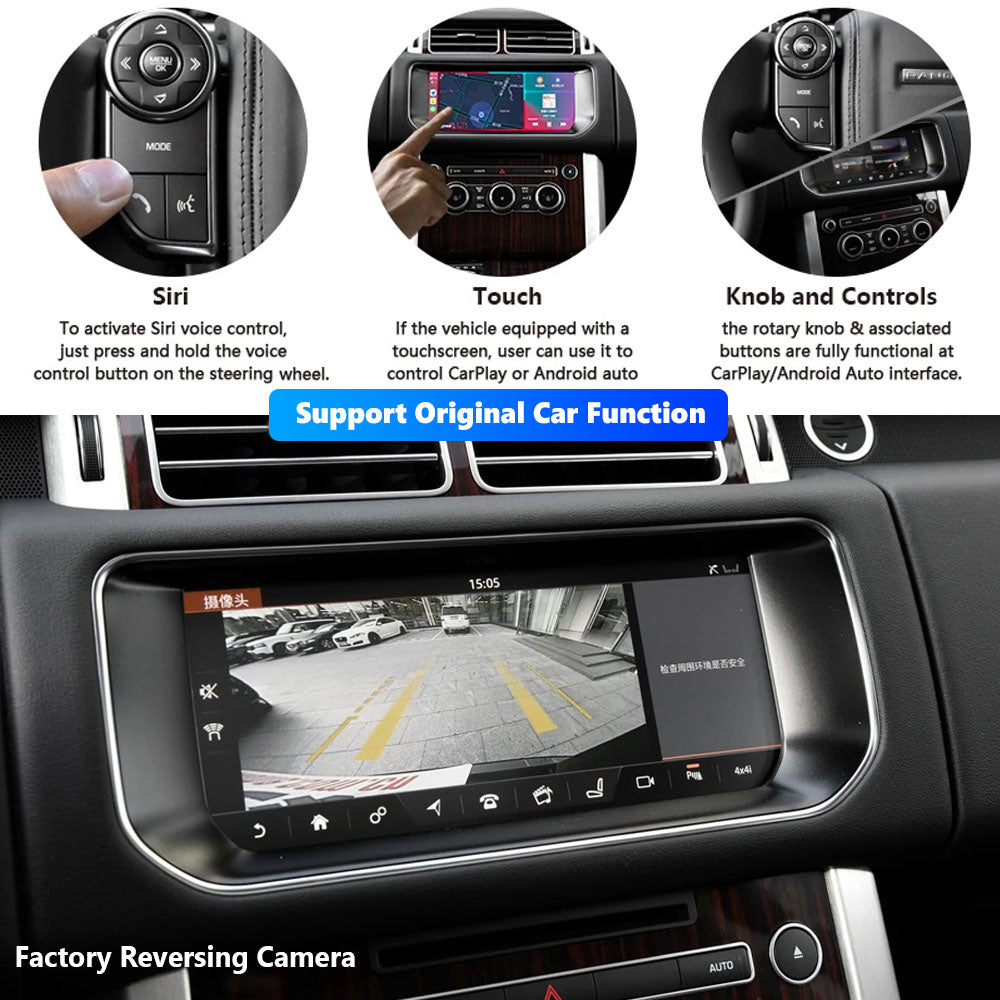 Wireless Apple CarPlay Android Auto Module for Range Rover 10.25 Inch Display Screen IMC System Model