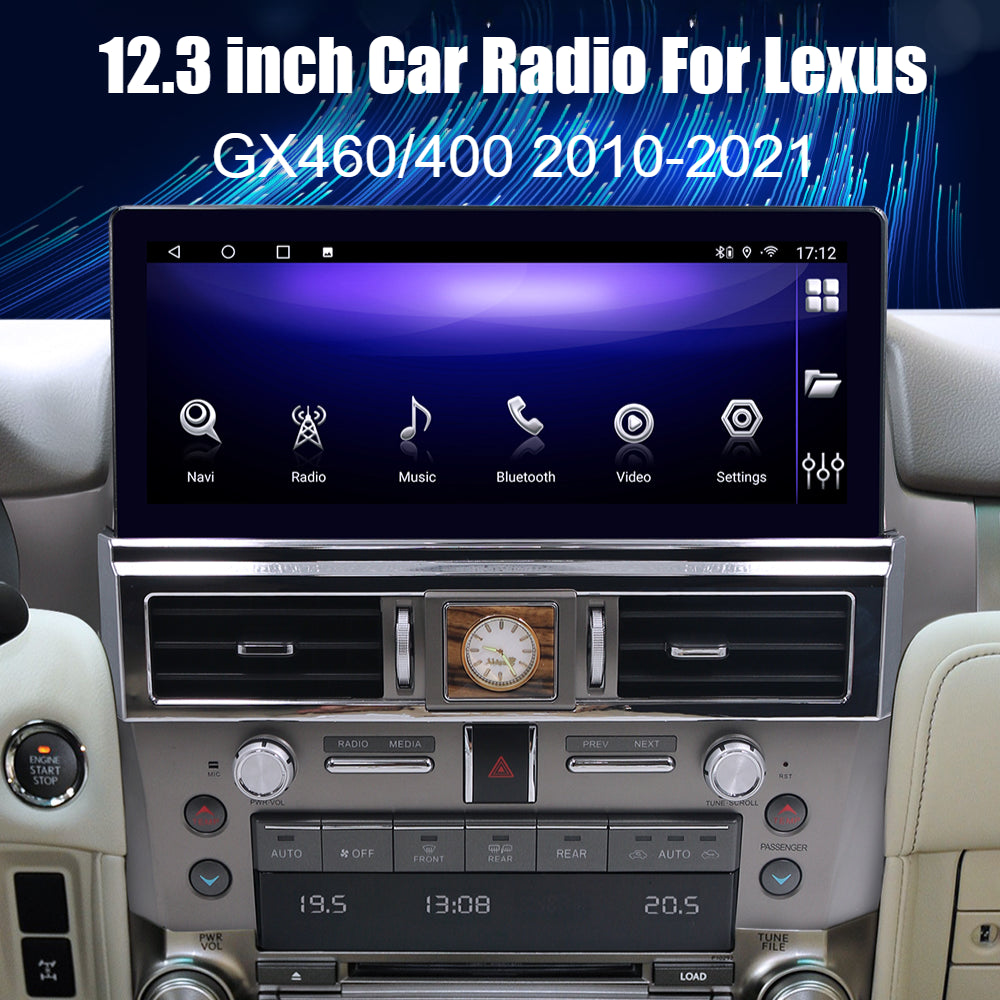 Lexus GX 460/400 2010-2021 12.3inch Car Stereo Android Car Radio GPS Navigation Multimedia Player Head Unit with CarPlay