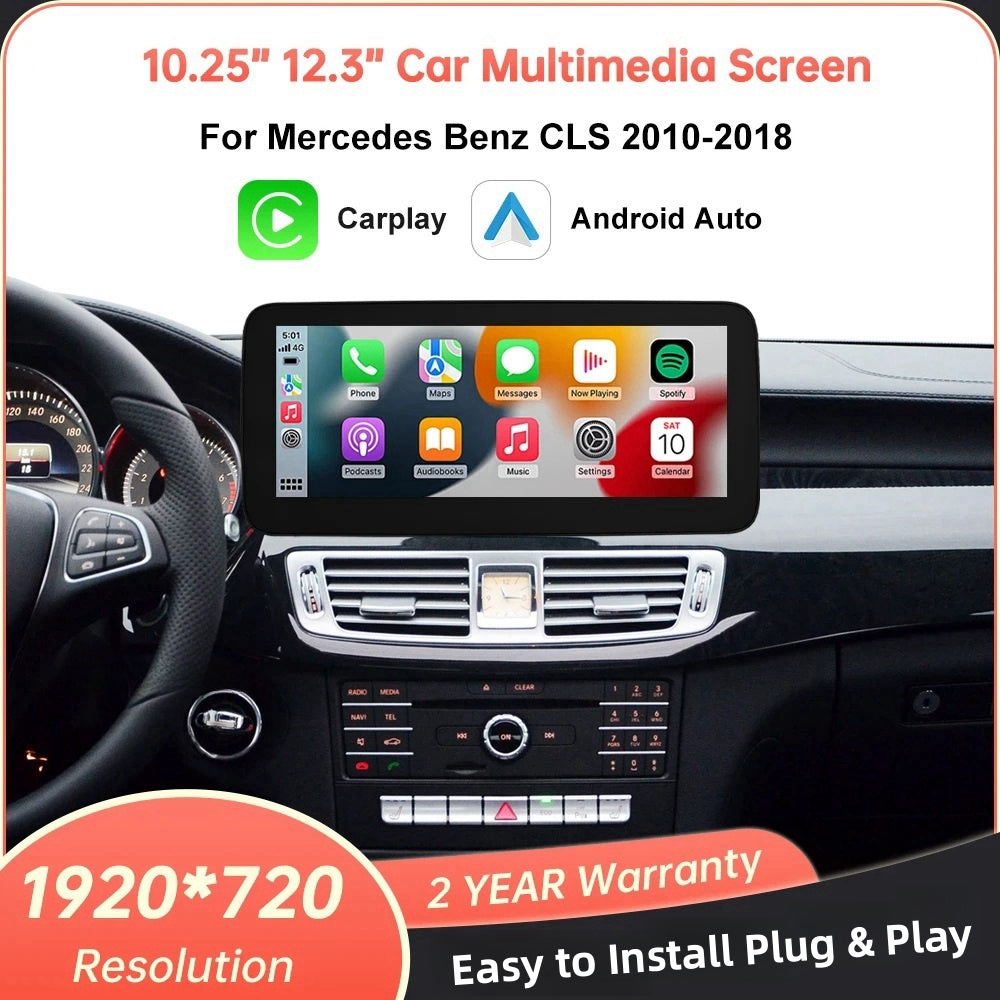 Mercedes-Benz CLS W218 2010-2018 Wireless Apple CarPlay Android Auto Car Multimedia Linux Touch Screen