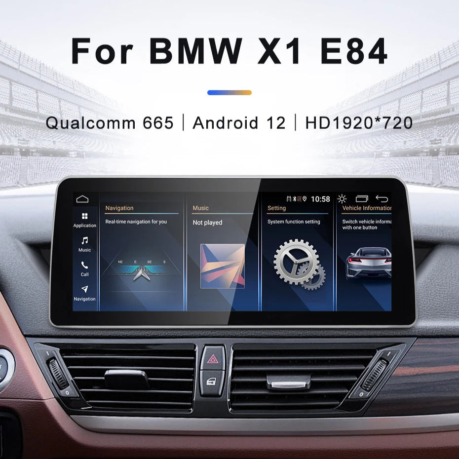 12.3inch BMW X1 E84 Android13 Car Multimedia ID8 Wireless Carplay