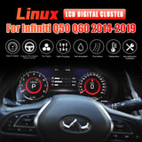 LCD Digital Cluster For Infiniti Q50 Q60 2014-2019 Linux Digital LCD Dashboard Instrument Gauge Cluster