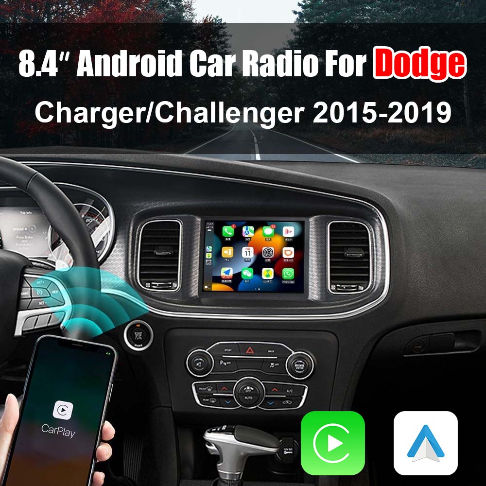 Dodge Charger/Challenger 2015-2019 HD Touch Screen Android 11-Wireless Carplay & Android Auto