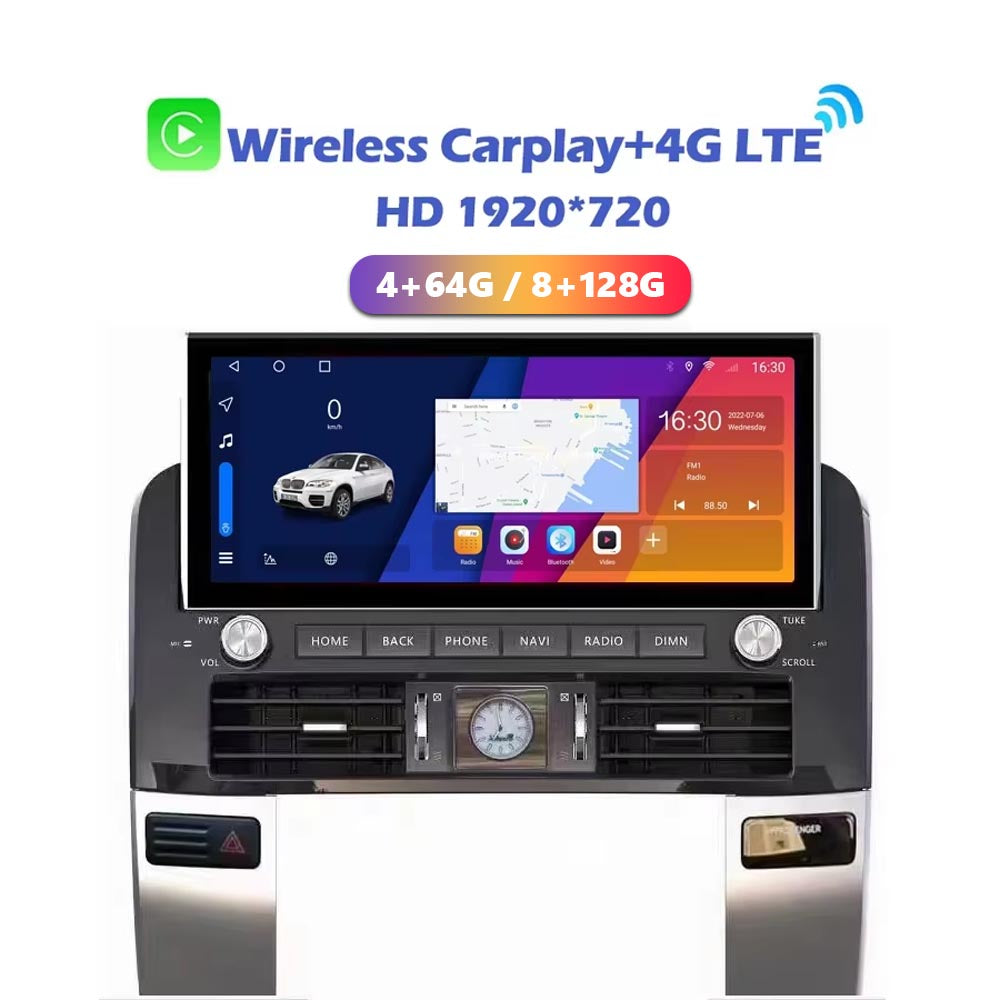 12.3'' Android Car Radio For Toyota Land Cruiser Prado 120 For Lexus GX470 2002-2009 Car Stereo CarPlay Multimedia Player