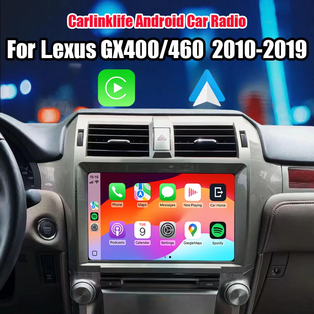 Android Car Radio For Lexus GX400/460 2010-2019 Stereo Replacement Built-in Carplay/Android Auto