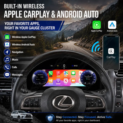 Lexus GX460 (2010-2019) Digital Cluster with CarPlay