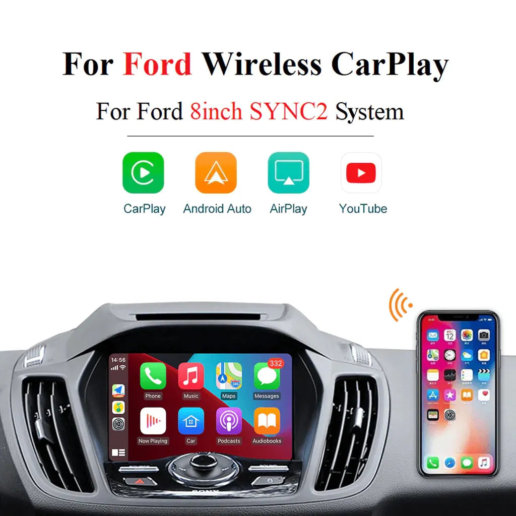Wireless Apple CarPlay/Android Auto Upgrade Module for Ford SYNC2