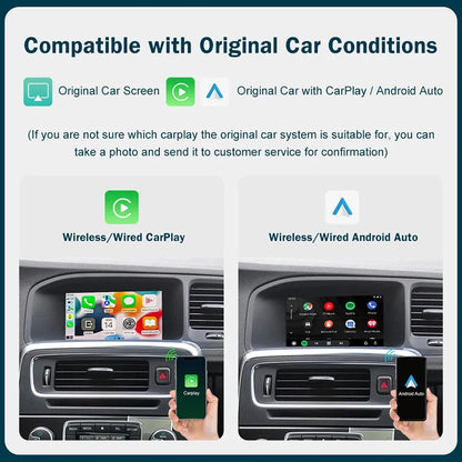 Wireless Apple CarPlay/Android Auto Upgrade Module for Volvo XC60 S60 V40 V60 2011-2019