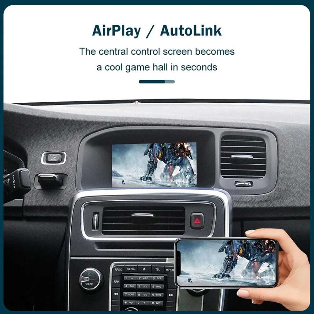 Wireless Apple CarPlay/Android Auto Upgrade Module for Volvo XC60 S60 V40 V60 2011-2019