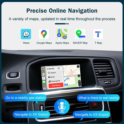 Wireless Apple CarPlay/Android Auto Upgrade Module for Volvo XC60 S60 V40 V60 2011-2019